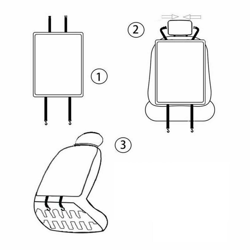 1PC Auto Car Seat Back Multi-Pocket Storage Bag Back Multi-Pocke Storage Bag Organizer Organizer Holder Accessory Car Seat Bag