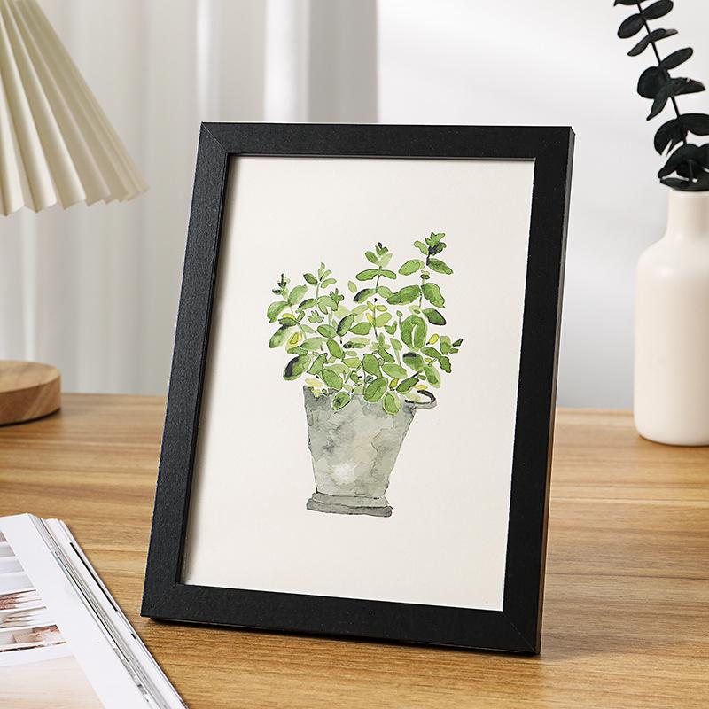 Простая деревянная подставка для фоторамки для отпечатков размером 5-10 дюймов, формата А4, настенное креативное украшение для фотографий