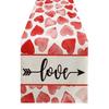 Valentine's Day Tablecloth Washable Table Cover Soft Table Cloth Stain Resistant Perfect for Kitchen Dinner Picnic
