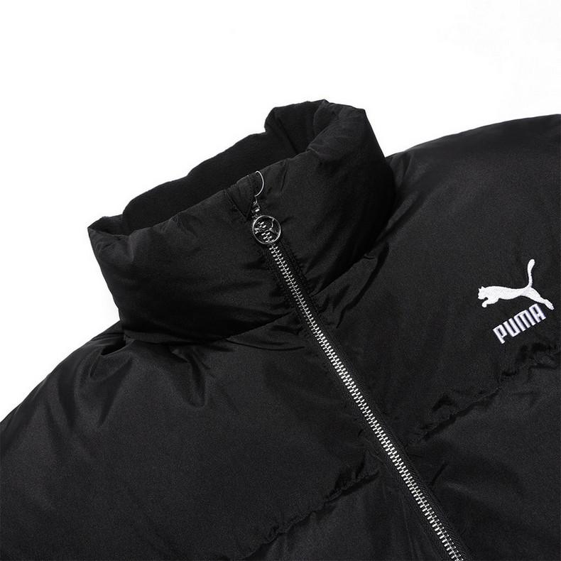 Puma Повседневный спортивный теплый пуховик с длинными рукавами и воротником-стойкой, женская верхняя одежда, черный 623601-01