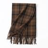 New Korean Style Sweet and Warm Faux Cashmere Scarf Checkered Student Couple Winter Thickened Warm Scarf