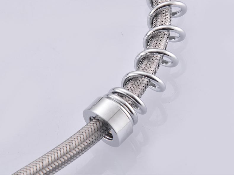 Пружинный выдвижной кухонный смеситель двойного назначения для горячей и холодной воды