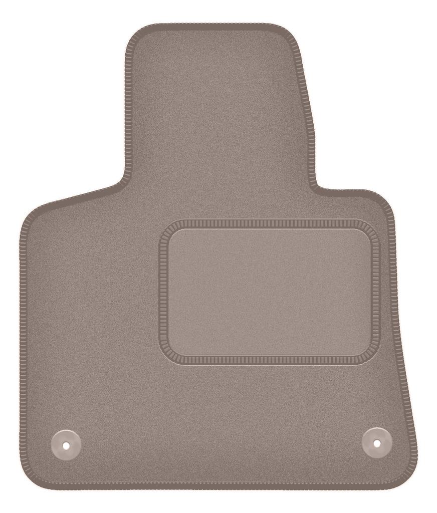 Бежевый коврик водителя для: Citroen C4 Grand Spacetourer 7-местный (2013-2021)