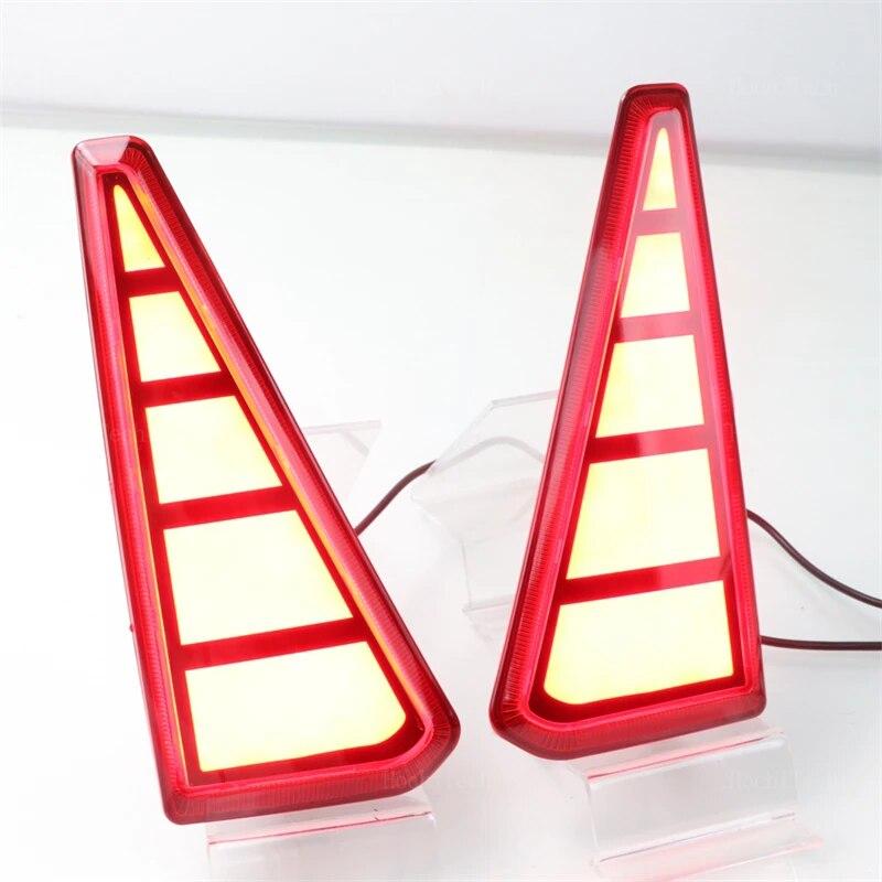 Автомобильный светодиодный отражатель, задний противотуманный фонарь, задний бампер, стоп-сигнал для Toyota NOAH VOXY 80 серии, авто