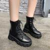 Fashion New Thick-soled Genuine Leather Women's Boots Fashion Zipper Convenient Short Boots Autumn Winter Warm Casual Women's Work Boots