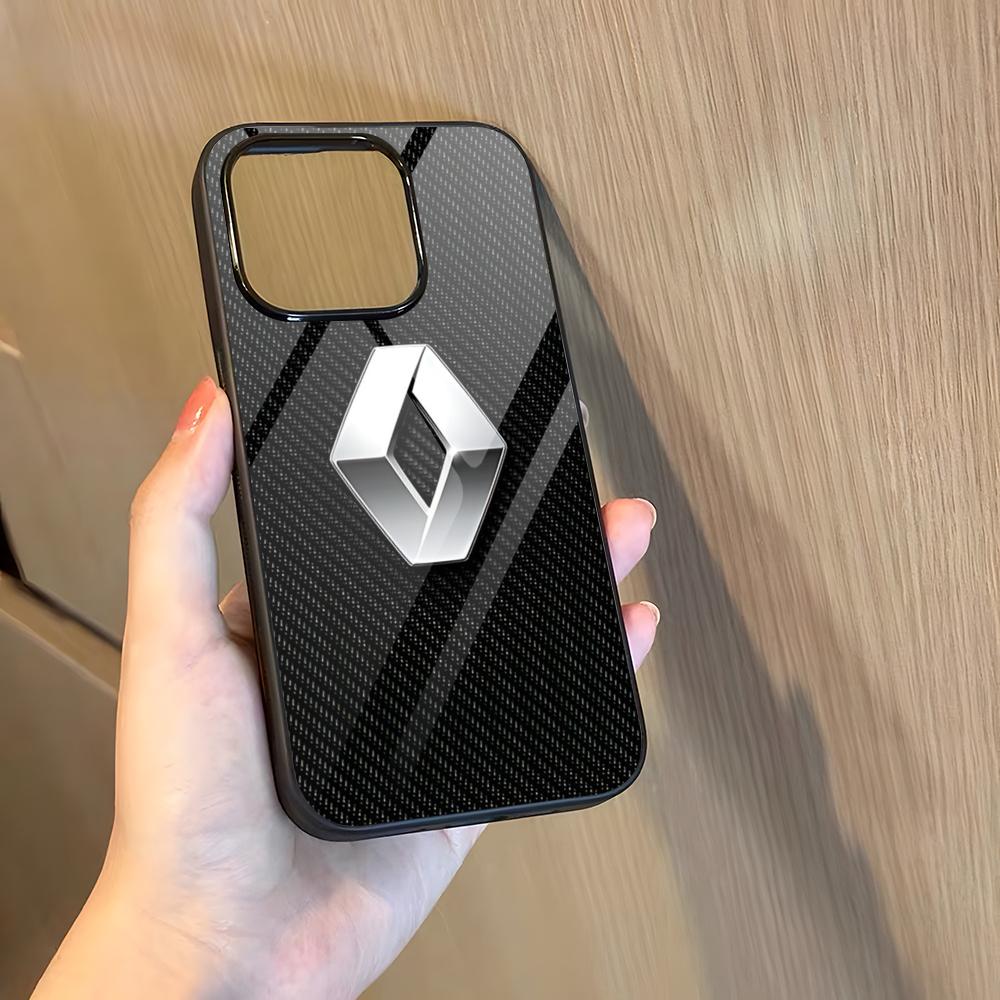 Чехол для телефона R-Renaults Logo Французский Автомобиль Для 17 Pro Max Iphone 16 Plus 15 Pro Max 14 12 11 13 Mini X Xs XR PC+TPU
