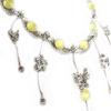 Les Trésors De Lily [E1426] — Серебристо-желтое дизайнерское колье «Princesa»