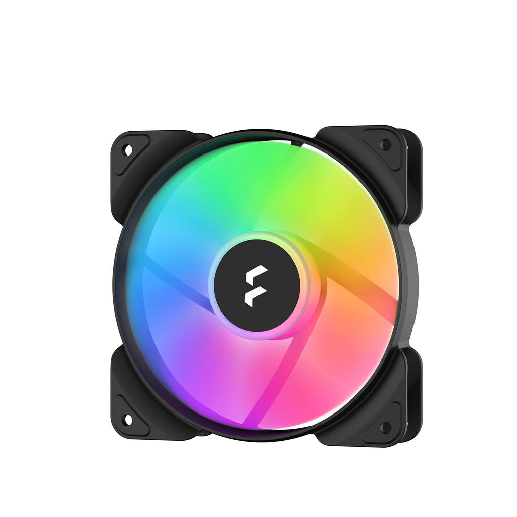 Вентилятор для корпуса ПК Fractal Design Aspect 12 RGB Black, 4-pin PWM, 12 см, с возможностью последовательного подключения, FD-F-AS1-1205 FN1491