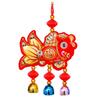 Flocking Lucky Bag Pendant Bell Tassels Spring Festival Pendants  Door Window Wall Decor