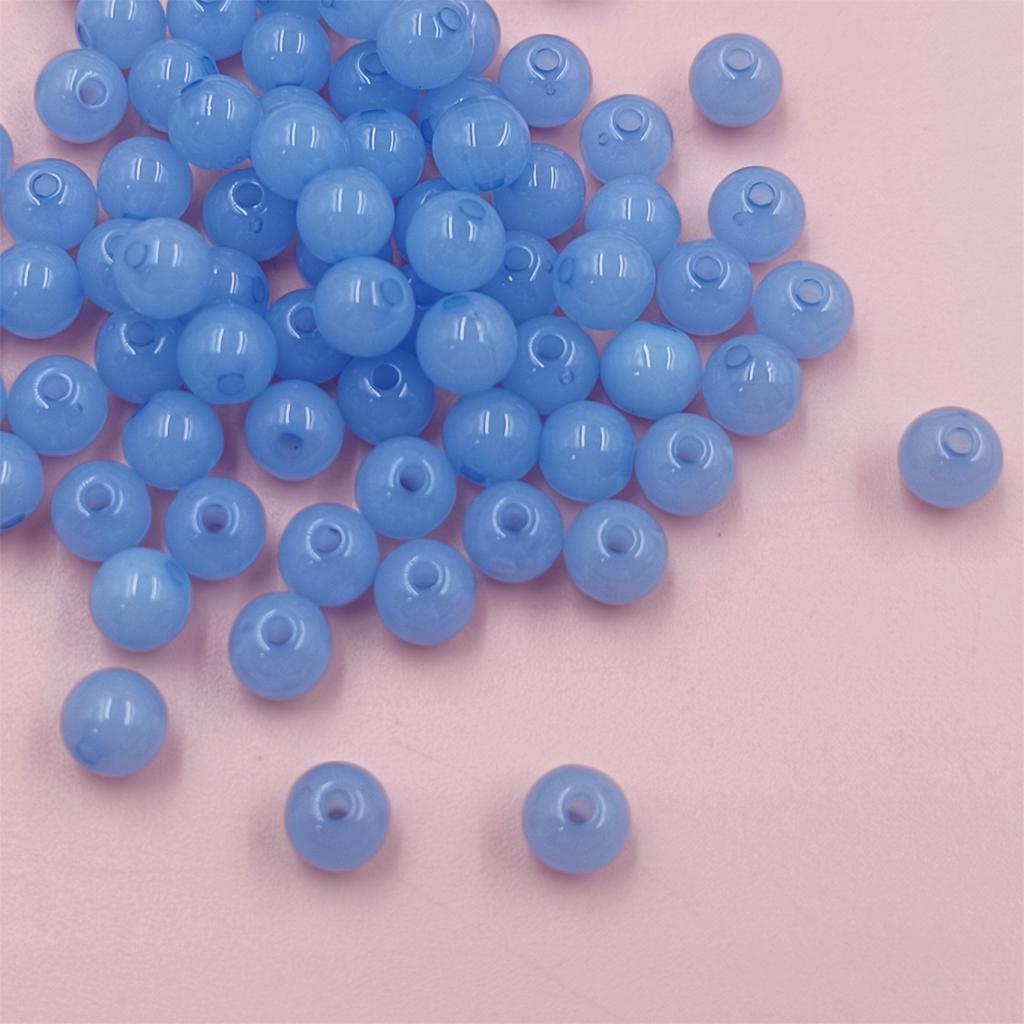400 шт. 6 мм акриловые бусины желейного цвета DIY фурнитура ювелирные аксессуары браслет ожерелье одно отверстие кулон