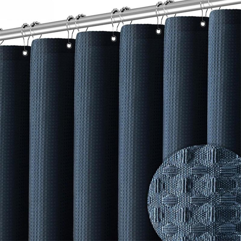 3D утолщенный водонепроницаемый ремень с железным крючком для ванной комнаты, устойчивый к плесени, тканевая перегородка, занавеска для душа