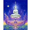 5D DIY Diamond Painting Cross Stitch Seaside Buddha Home Decor Embroidery