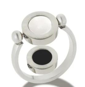 Stainless Steel Ring for Women Inlaid Zircon Rings Waterproof Romantic Fashion Jewelry