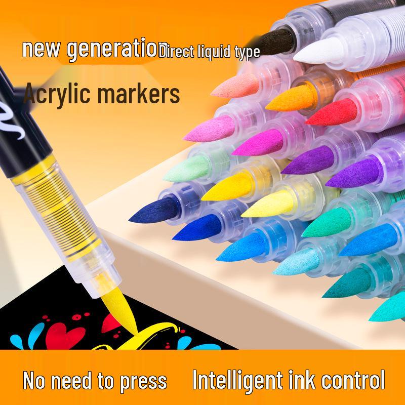 Акриловый маркер Guangna 8101 с жидким мягким наконечником - 288 цветов для DIY граффити и боди-арта