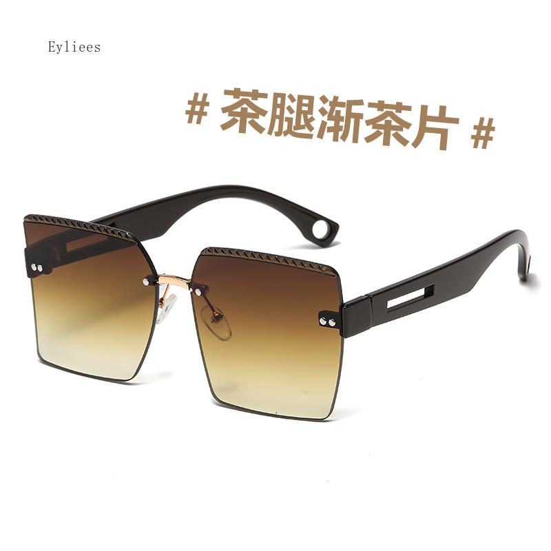 Luxury Rim-Free Women Sunglasses Glamour Female Spectacles Stylish Trend Y2K Fashion Eye Spectacles UV 400 Protection Shades Gafas De Sol Hombre
