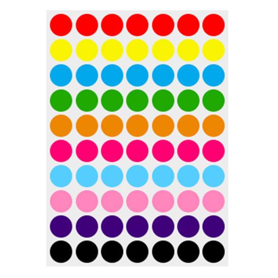 20 шт., цветные точечные наклейки, самоклеящиеся, сильная липкость, водонепроницаемые, широко используемые круглые наклейки «сделай сам»,