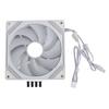 ARGB Chassis Fan 140x140x25mm Synchronized Light Quiet Heat Dissipation Cooling Fan for CPU Cooler