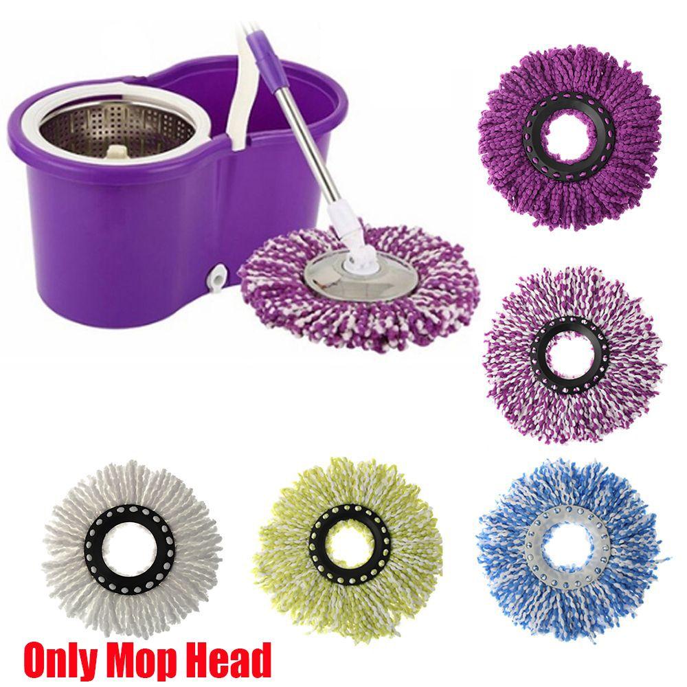 Kitchen Supplies Replacement 360° Rotating Cleaning Pad Floor Cleaner Microfiber Brush Mop Head