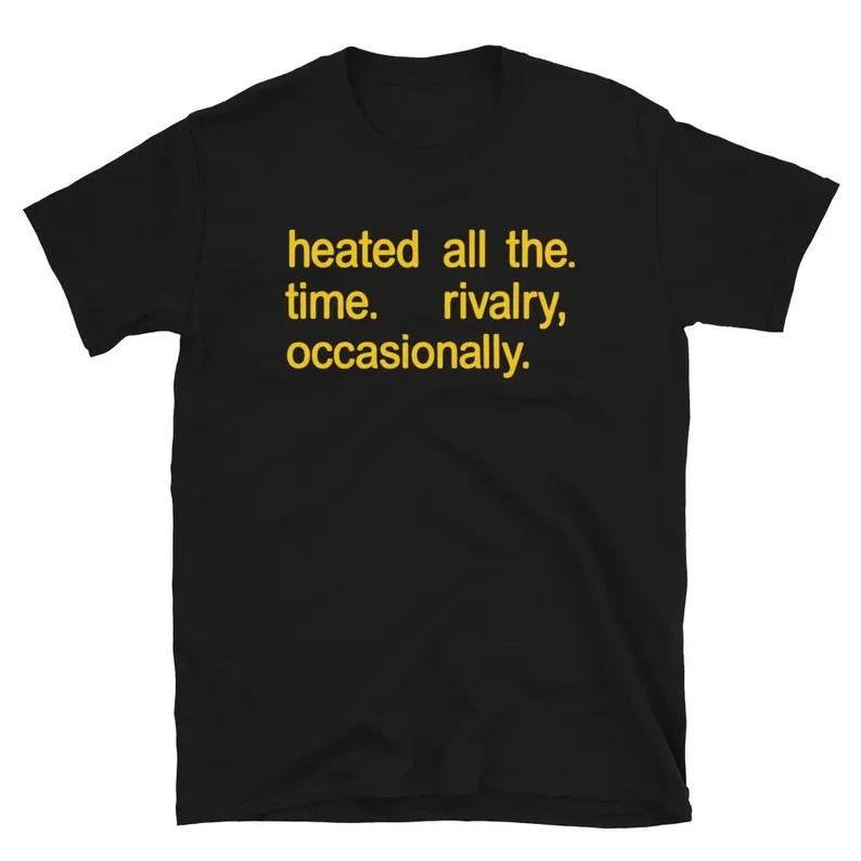 Funny Hockey Rivalry Shirt Heated All The Time Graphic Tee