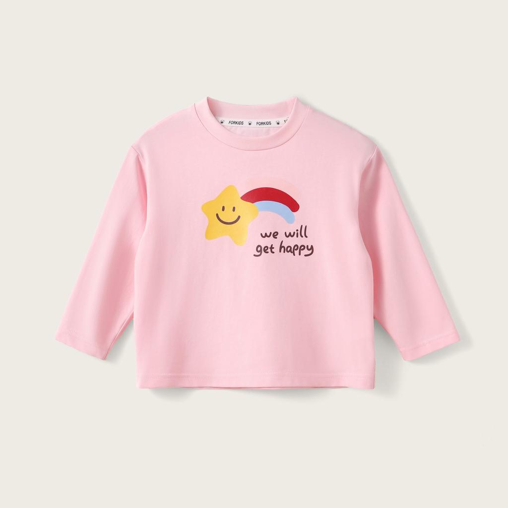 Girls Casual Long-sleeved T-shirt Spring and Autumn 2025 Children's Fashion Top Base Shirt