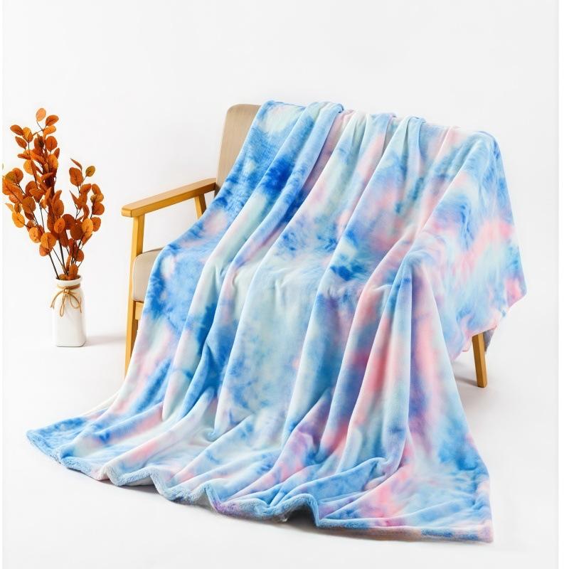 Одеяло, Плюшевое одеяло тай-дай, Теплое одеяло