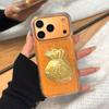 Gold Foil Three-dimensional Lucky Bag Mobile Phone Case New Year Model for IPhone16promax Transparent National Trend for Apple 17Air
