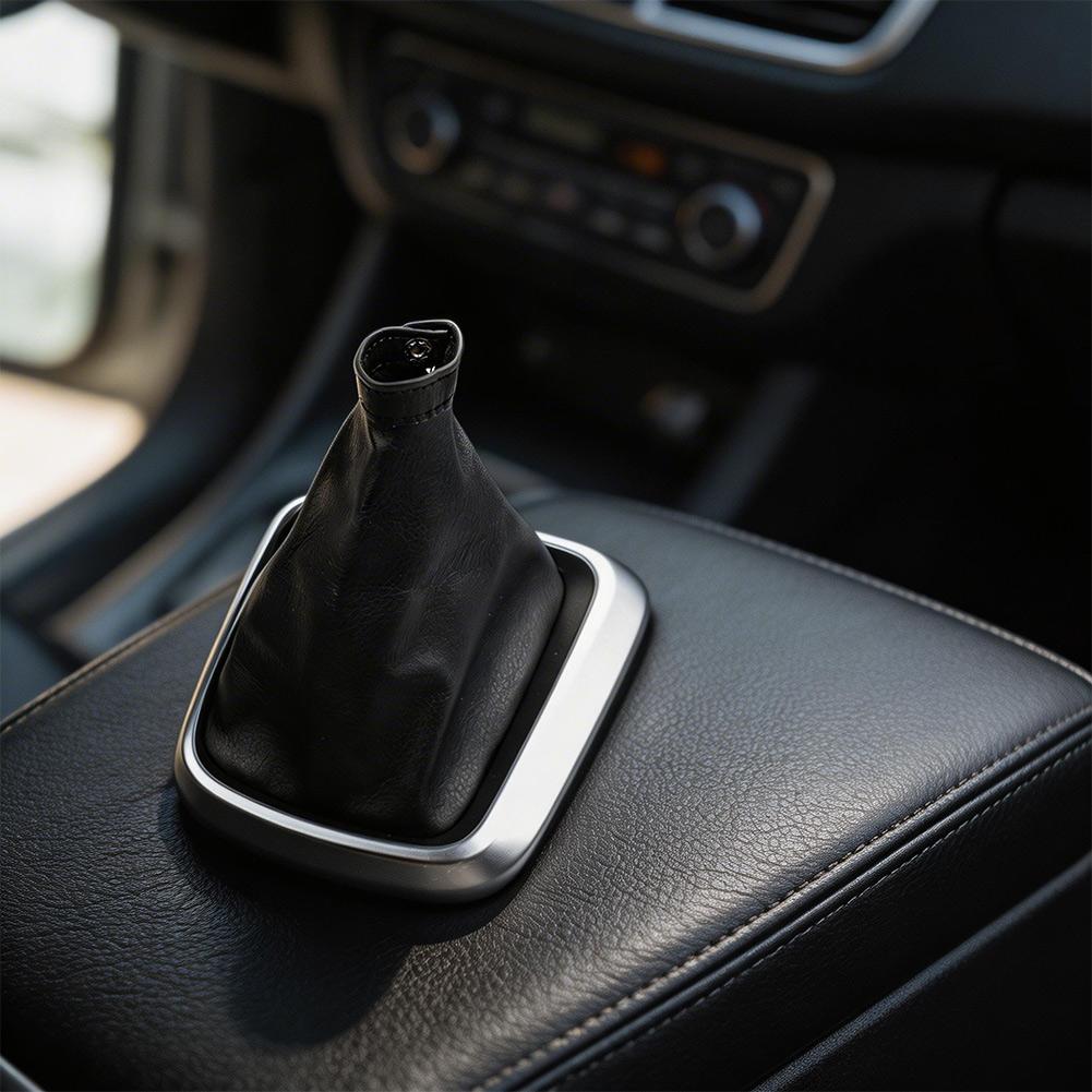 Leather Gear Shift Boot Cover For Fiat Tipo II 2015+ Black Car Interior Accessories Enhanced Grip And Style
