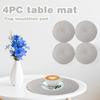 Подставка для столовых приборов 38 см, нескользящий изолированный коврик, круглая тканая подставка для столовых приборов, 4 шт.