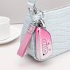 1797 Key Fob Cover for Volkswagen VW ID.4 Atlas Golf GTI R Accessories 2024 Bling Car Key Chain Case Shell 5 Button Gradient Pink Cute Girly TPU
