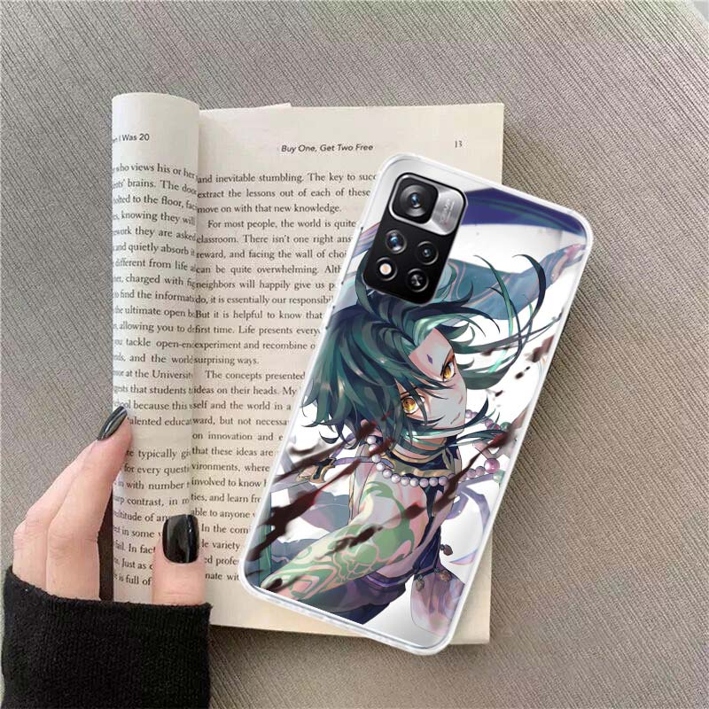Чехол для телефона Xiao Genshin Impact для Xiaomi Poco X4 F4 GT X3 NFC X5 X6 X7 Pro 5G M5 M5S M3 F5 Mi F6 F3 F2 F1 Чехол Coque Fundas TP