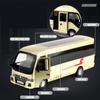1/32 TOYOTA Coaster Coach Lexury Bus Alphard MPV Toy Car Model for Children Diecast Van Miniature Pull Back Collection Gift Boy