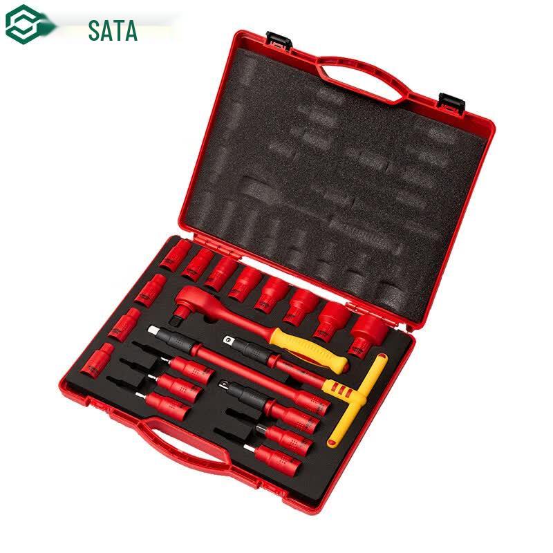 SATA 09267 Набор из 20 изолированных торцевых головок VDE