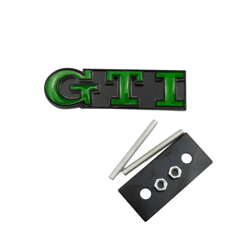 AABIQ1 Metal Car GTI Logo Front Grille Emblem Badge Stickers for Volkswagen Golf 4 5 6 7 8 Passat Jetta Polo Touareg GTD GLI Touran