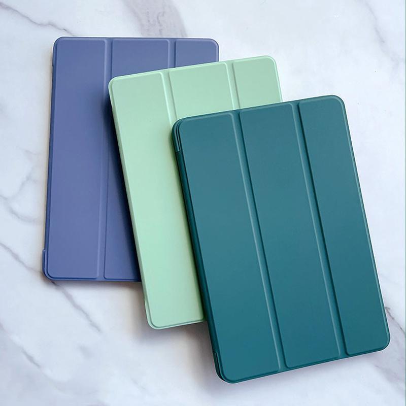 For New iPad 10 2022 10th Generation Soft Back Shell Protective Smart Cover Case For iPad Pro 12.9 11 Inch 2022 2021 2020 2018/ iPad 5th 6th 7th 9th
