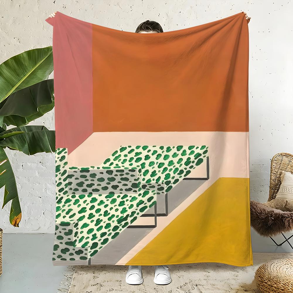 Artist A-Ana Popescu Throw Flannel Throw Blanket,Bed Home Office Nap Blanket Travel,Camping,Picnic Blanket Soft Decor