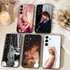 Чехол для телефона с портретом Ани Тейлор-Джой Для Samsung Galaxy A73,A72,A71,A70,A53,A52,A51,Мягкий силиконовый черный чехол