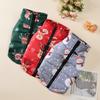 Warm Dog Clothes For Small Medium Dogs Cats Autumn Winter Windproof Christmas Print Puppy Jacket Schnauzer Yorkshire Pet Coat