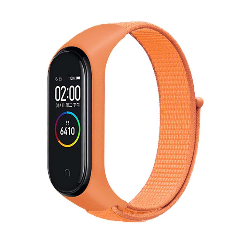 Цветной нейлоновый ремешок-петля на замену для Xiaomi Mi Band 3-7