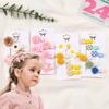 6Pcs/Lot New Solid Flowers Hair Clips for Kids Fabric Plush BB Hairpins Girl Hairgripe Headwear Baby Hair Accessories