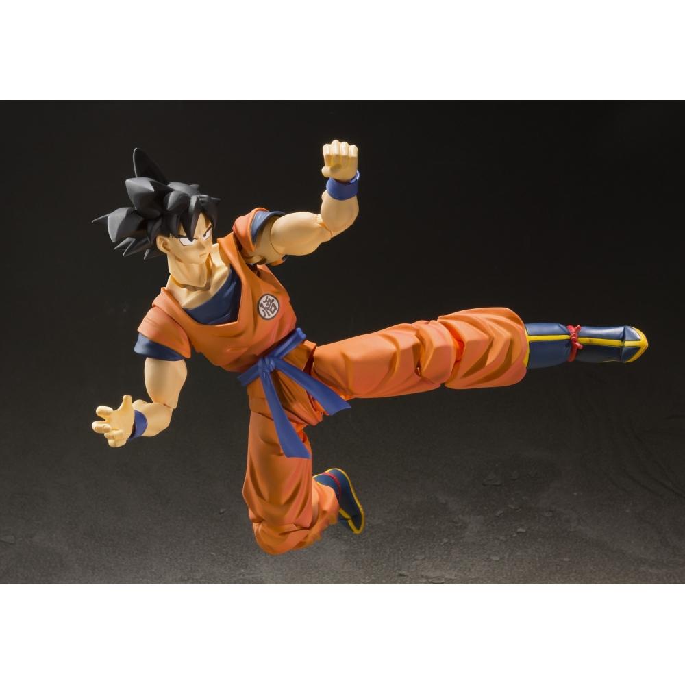 SHFiguarts Dragon Ball Сон Гоку - Сайян, выросший на Земле - Приблизительно. 140 мм ABS&PVC окрашенная подвижная фигурка