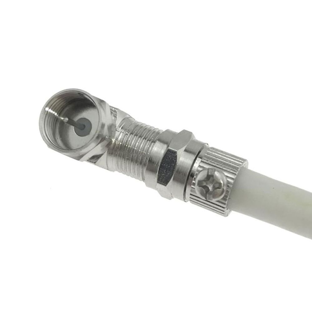 F Male to F Female RF Right Angle TV Male Plug Cable Connector Antenna Plug TV Aerial Adapter