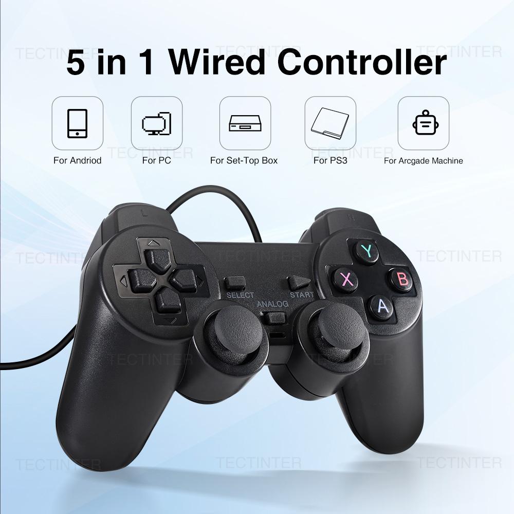 Для PS3 Проводной USB Игровой Контроллер Двойная Вибрация Геймпад для Android для Playstation 3 PC Джойстик Controle для Аксессуаров PS3