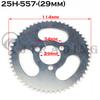 25H Rear Chain Sprocket 55T 29/54mm for Electric Scooter ATV Quad Mini Motorcycle