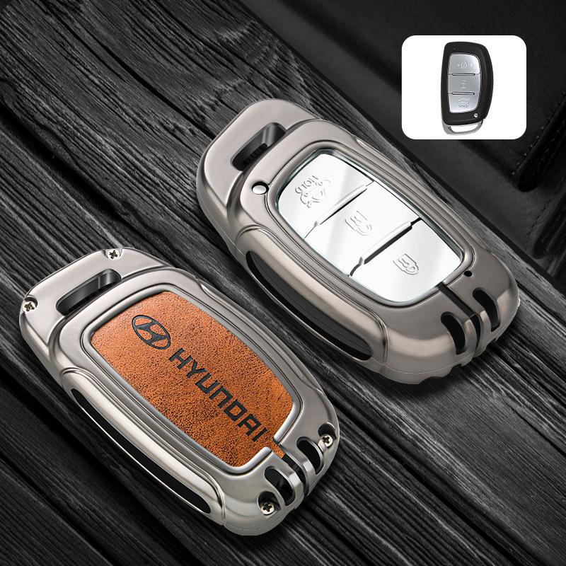 2021 Hyundai Elantra, Ix35, Ix25, Sonata 8, Festa Key Case - Premium Genuine Leather for Men