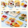 1500ML 5-Compartment Disposable Meal Prep Container