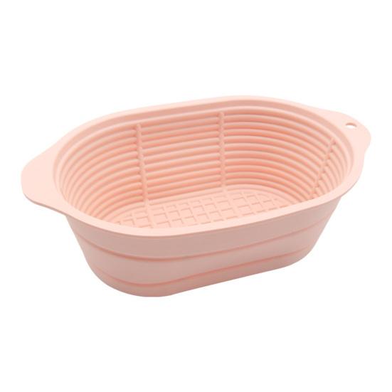 Силиконовые корзины для расстойки хлеба, складная форма для выпечки на закваске, безопасная для духовки, антипригарная круглая овальная корзина для теста для домашних пекарей, более здоровое приготовление хлеба