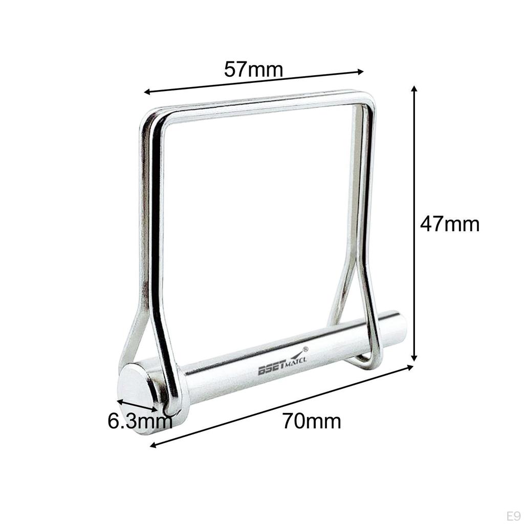 Стопорный штифт вала из нержавеющей стали 316, тросовый замок для садовых газонных ферм