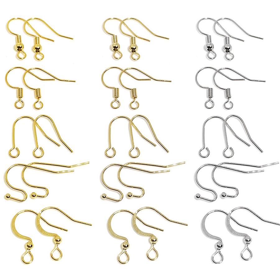 Stainless Steel Earrings Hook For Jewelry Making Hypoallergenic Women Dangle Cross Earring Clasps Fittings Diy Finding