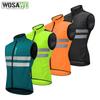 Wosawe Reflective Cycling Sleeveless Jersey Windproof Night Riding Vest MTB Road Bike Bicycle Jacket