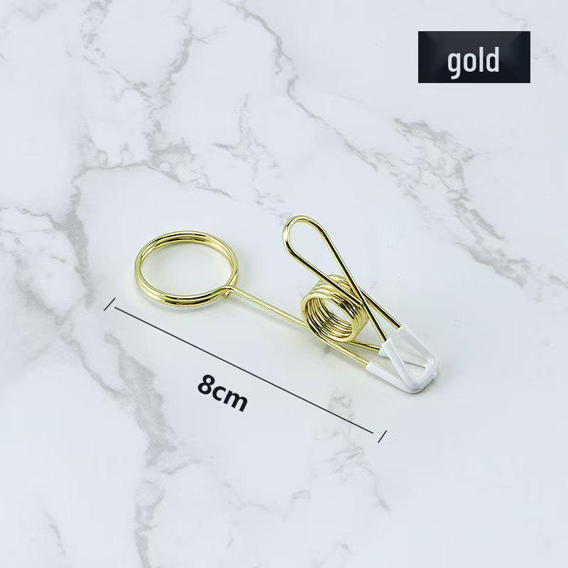 Двусторонний нескользящий зажим-фиксатор для заметок и фотографий «рыбий хвост» для экранов и карточек супермаркета